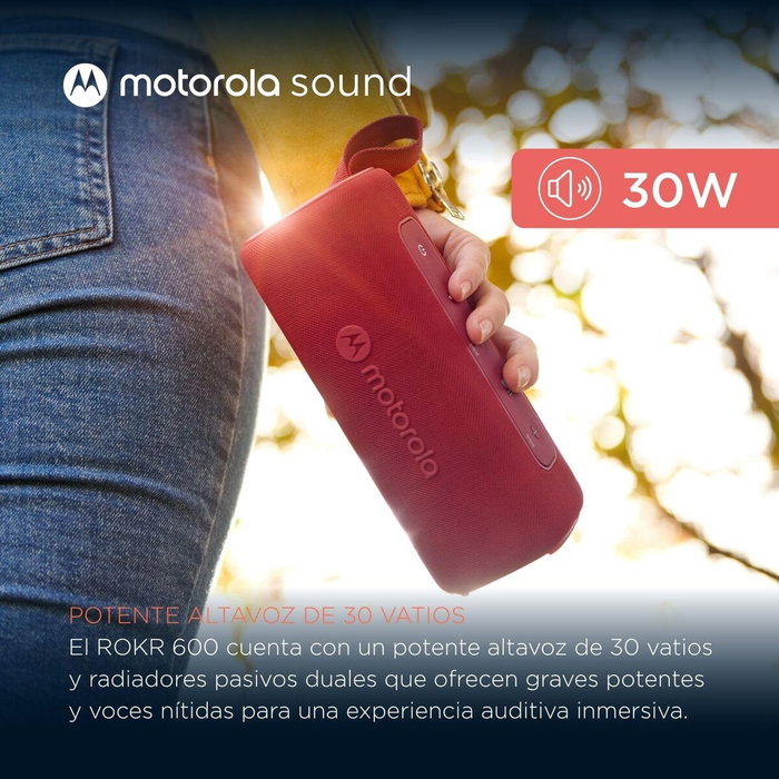 Altavoz Bluetooth Portátil Motorola ROKR 600 30 W Rojo