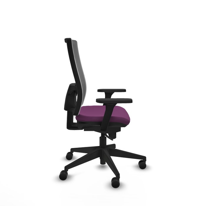 PIQUERAS Y CRESPO Silla de oficina Horna con Mecanismo Sincro, Morado y Gris