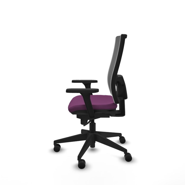 PIQUERAS Y CRESPO Silla de oficina Horna con Mecanismo Sincro, Morado y Gris