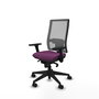 PIQUERAS Y CRESPO Silla de oficina Horna con Mecanismo Sincro, Morado y Gris