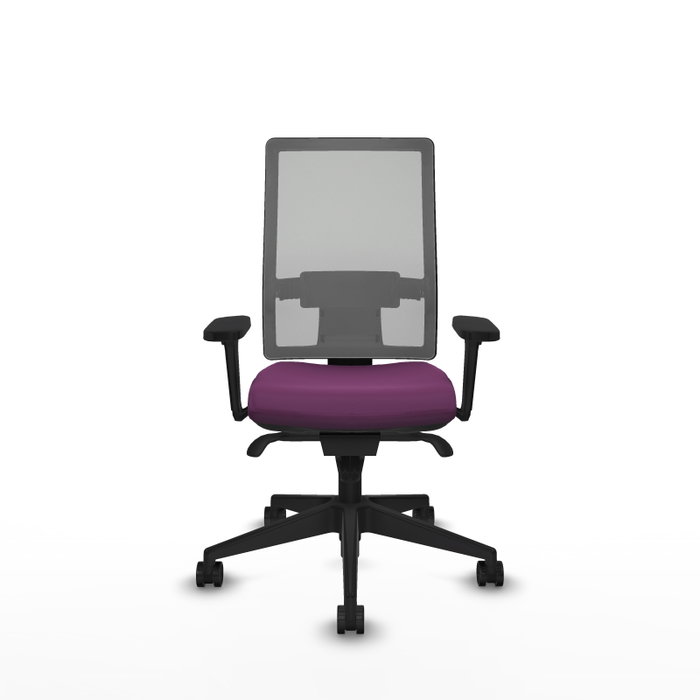 PIQUERAS Y CRESPO Silla de oficina Horna con Mecanismo Sincro, Morado y Gris