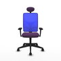 PIQUERAS Y CRESPO Silla de oficina Motilla con mecanismo Sincro, Morado y Azul