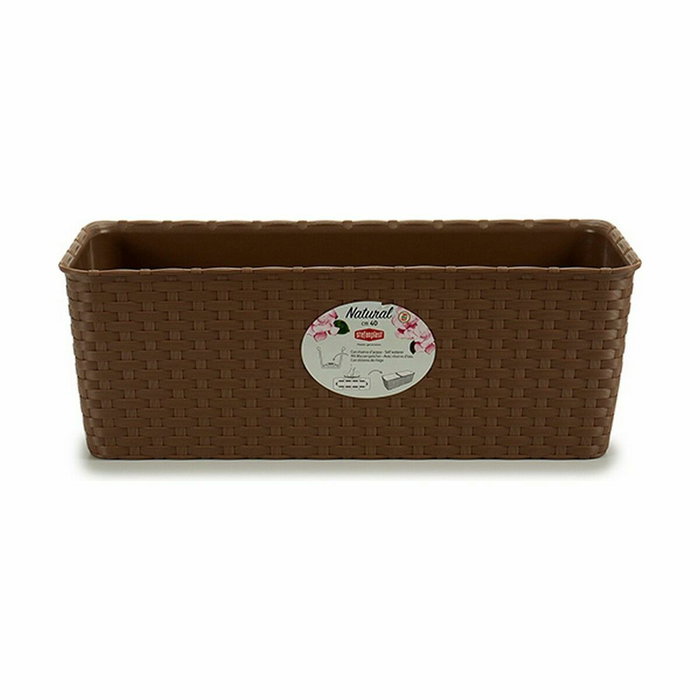 Jardinera Stefanplast Beige Plástico 39 x 13,5 x 15,5 cm 38,5 x 13,5 x 15,5 cm (12 Unidades)
