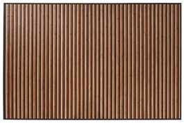 DKD Home Decor Alfombra de Bambú Rayas Marrón 140x200 cm