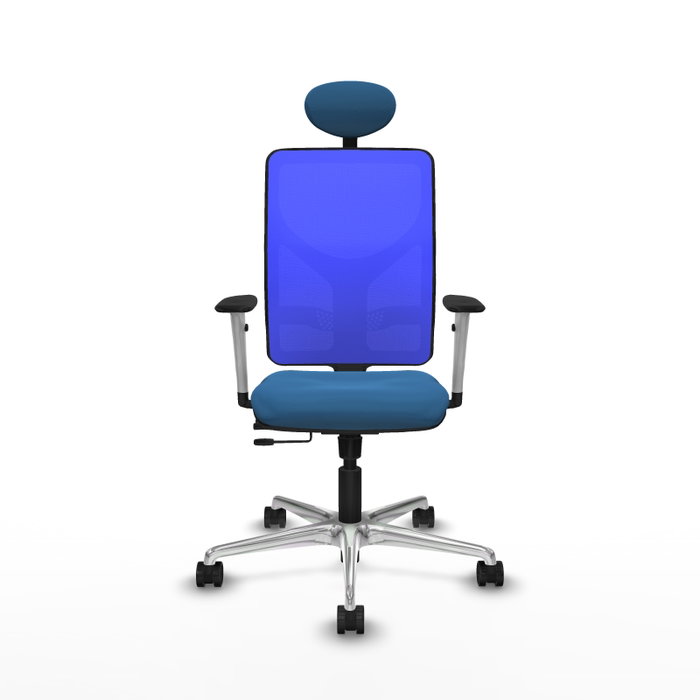 PIQUERAS Y CRESPO Silla de oficina Motilla Azul con mecanismo Sincro/Traslack PIQUERAS Y CRESPO Silla de oficina Motilla Azul con mecanismo Sincro/Traslack