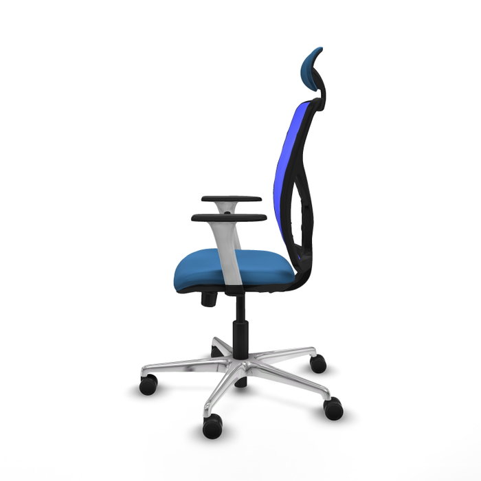 PIQUERAS Y CRESPO Silla de oficina Motilla Azul con mecanismo Sincro/Traslack PIQUERAS Y CRESPO Silla de oficina Motilla Azul con mecanismo Sincro/Traslack