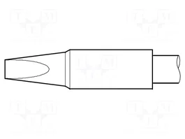 JBC TOOLS Punta de soldadura tipo destornillador 4x1,3mm Heavy Duty