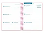 Liderpapel Agenda Escolar 26-27 Espiral Basic Semana Vista A5 Bilingüe 70g Papel FSC Rosa
