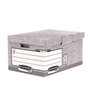 Fellowes Maxi Contenedor de Archivos con Tapa Fija Gris