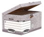 Fellowes Maxi Contenedor de Archivos con Tapa Fija Gris