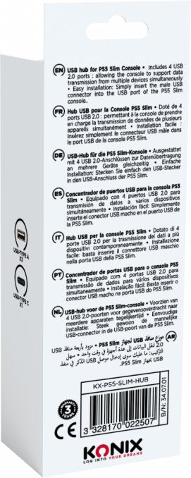 BLADE HUB USB para PS5 Slim Konix BLADE HUB USB para PS5 Slim Konix