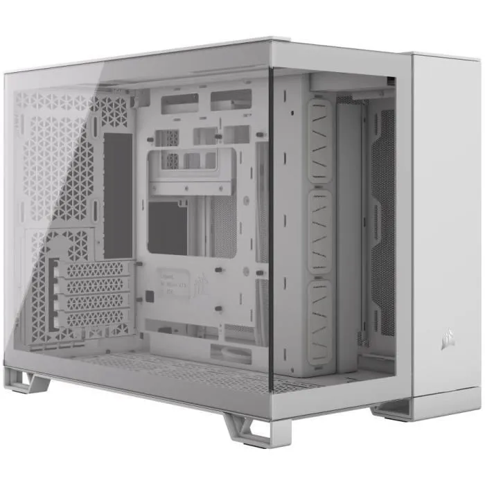 Corsair COR0840006674979 Caja PC 2500X Micro ATX Vidrio Templado Doble Cámara Blanco