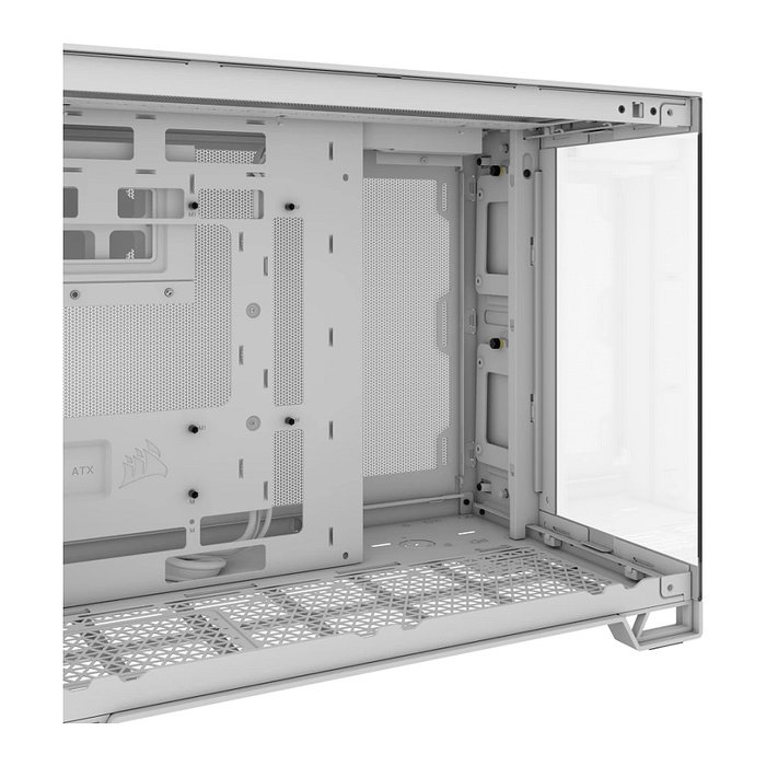 Corsair 2500X Blanco - Caja de PC de Doble Cámara con Vidrio Templado