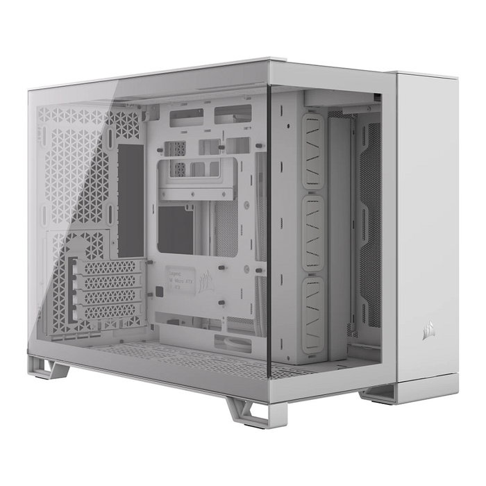 Corsair 2500X Blanco - Caja de PC de Doble Cámara con Vidrio Templado