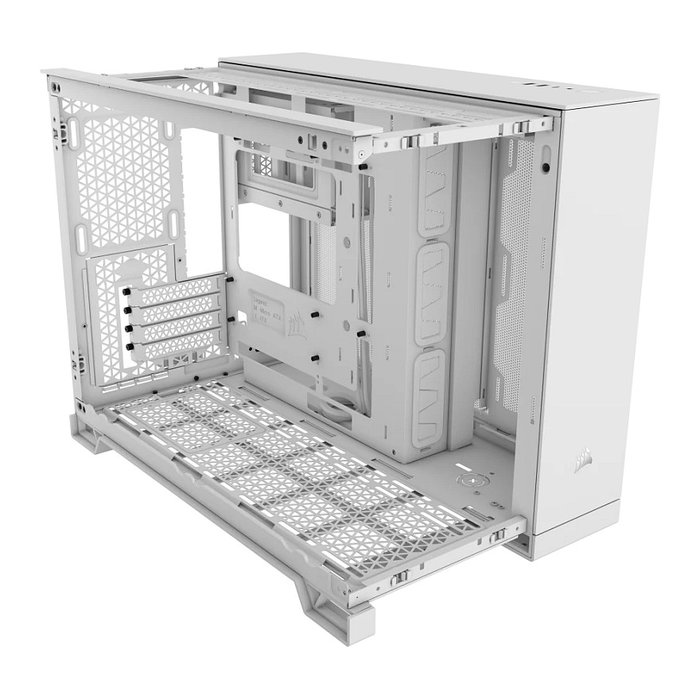 Corsair 2500X Blanco - Caja de PC de Doble Cámara con Vidrio Templado