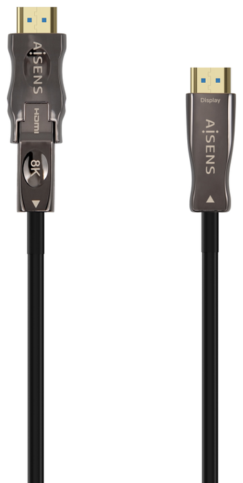 Aisens Cable HDMI V2.1 AOC 15m Micro HDMI a HDMI Estándar 8K/4K
