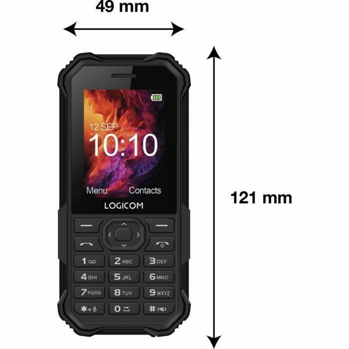 Teléfono Móvil Logicom XTREM_40_BK 2,4" Negro Teléfono Móvil Logicom XTREM_40_BK 2,4" Negro