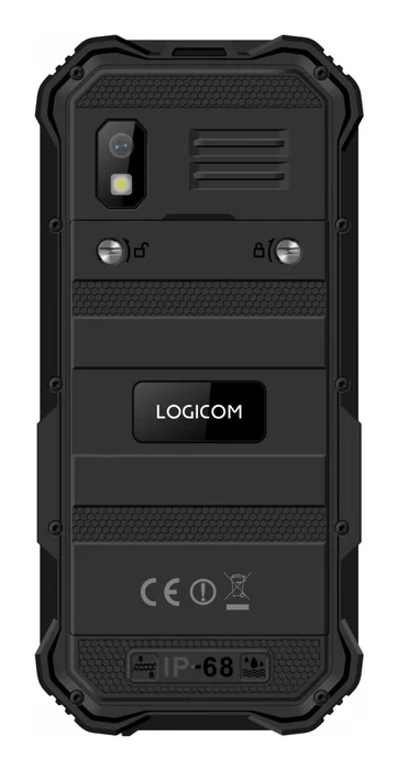Logicom XTREM-40 - Móvil Resistente Básico 4G IP68, Pantalla 2.4", Cámara 2MP, Dual SIM, Batería 2100 mAh, Color Negro