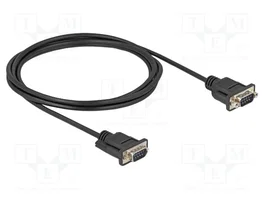 DeLOCK Cable Serie RS-232 D-Sub9 Macho a Macho 2 m