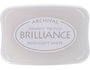 Tsukineko Almohadilla de tinta BRILLIANCE blanco luna efecto nacarado 95x65mm