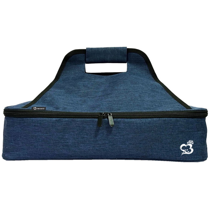 Marbueno Nevera de poliéster Azul 46x28x10 cm para Camping y Playa
