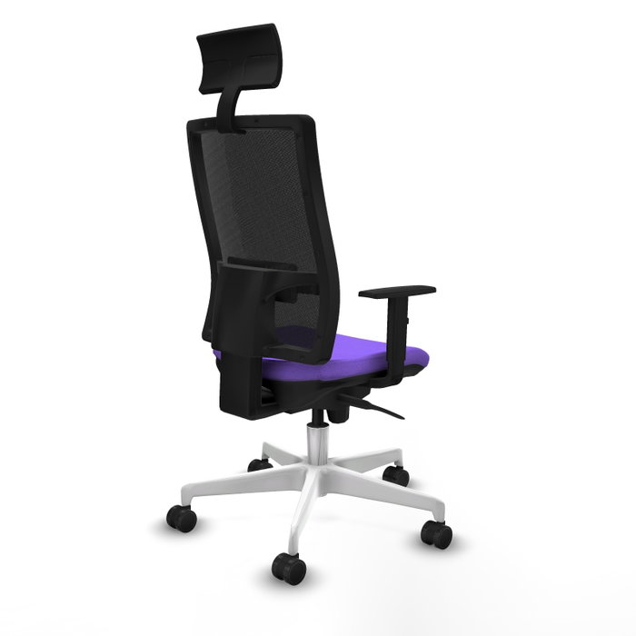PIQUERAS Y CRESPO Silla de oficina Horna con mecanismo Sincro, Lila y Negro PIQUERAS Y CRESPO Silla de oficina Horna con mecanismo Sincro, Lila y Negro