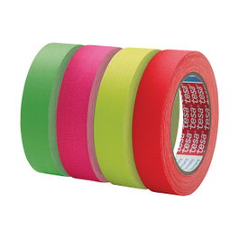 Tesa Cinta de tejido 19 mm x 25 m rosa neón