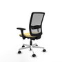 PIQUERAS Y CRESPO Silla de oficina Haches con mecanismo Sincro/Traslack, Crema y Gris
