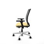 PIQUERAS Y CRESPO Silla de oficina Haches con mecanismo Sincro/Traslack, Crema y Gris