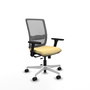 PIQUERAS Y CRESPO Silla de oficina Haches con mecanismo Sincro/Traslack, Crema y Gris
