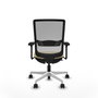 PIQUERAS Y CRESPO Silla de oficina Haches con mecanismo Sincro/Traslack, Crema y Gris
