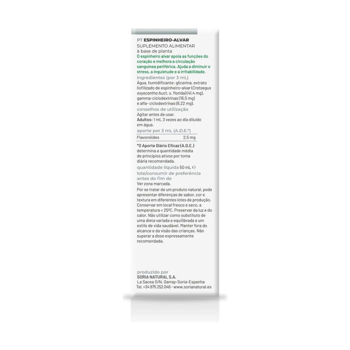 Soria Natural Extracto de espino blanco Fórmula XXI 50 ml