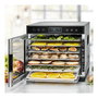 Rommelsbacher DA 650 Dörrautomat, Deshidratador de Alimentos 650W, 7 Bandejas, Área 5000 cm², LCD, Temporizador 99h, Acero Inoxidable, Negro
