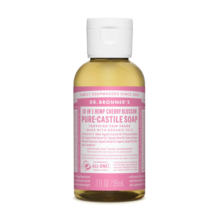 Dr. Bronner's Jabón Líquido Flor de Cerezo 60 ml Dr. Bronner's Jabón Líquido Flor de Cerezo 60 ml