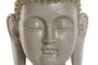 DKD Home Decor Figura de Busto de Buda en Resina, Crema y Dorado