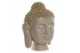 DKD Home Decor Figura de Busto de Buda en Resina, Crema y Dorado