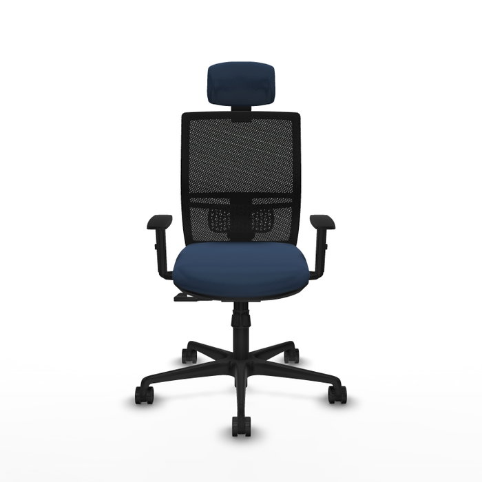 PIQUERAS Y CRESPO Silla de oficina Yunquera con mecanismo Sincro, Azul marino y Negro PIQUERAS Y CRESPO Silla de oficina Yunquera con mecanismo Sincro, Azul marino y Negro