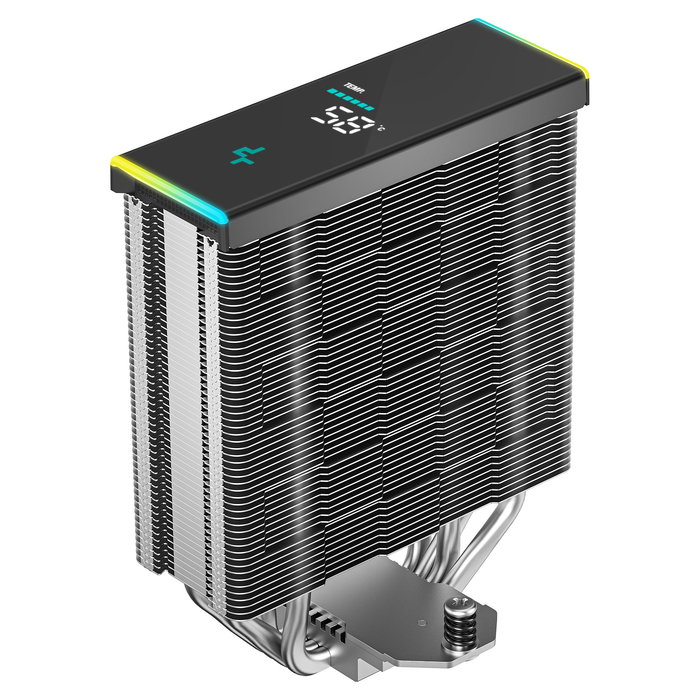 DeepCool AK400 Digital SE - Refrigerador de aire para CPU, 4 tubos de calor, ventilador PWM de 120mm, 68.99 CFM, LED RGB, para Intel LGA 1700/1200 y AMD AM5/AM4