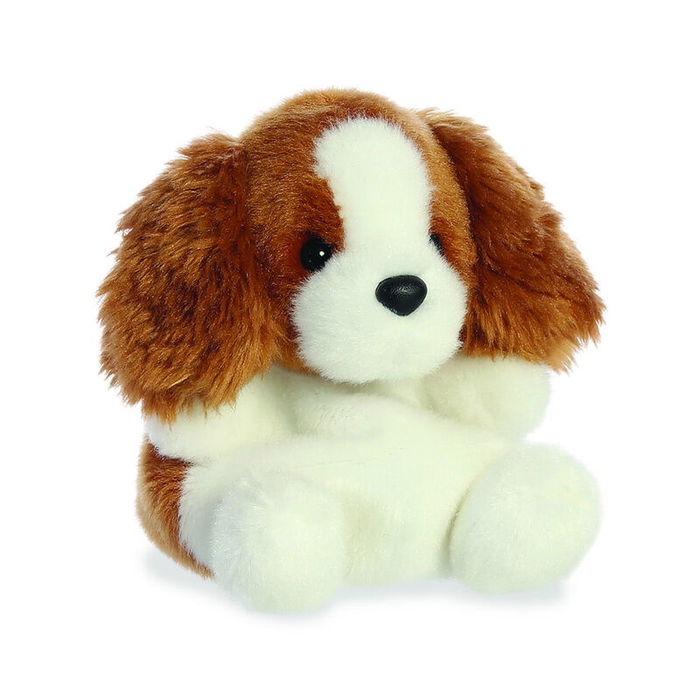 AURORA Peluche Charles Spaniel de la serie Palm Pals, 13 cm, juguete de peluche suave, Marcado CE