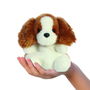 AURORA Peluche Charles Spaniel de la serie Palm Pals, 13 cm, juguete de peluche suave, Marcado CE