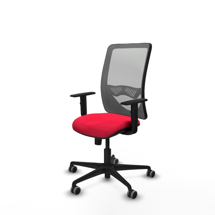 PIQUERAS Y CRESPO Silla de oficina Zulema con mecanismo Sincro, Rojo y Gris PIQUERAS Y CRESPO Silla de oficina Zulema con mecanismo Sincro, Rojo y Gris