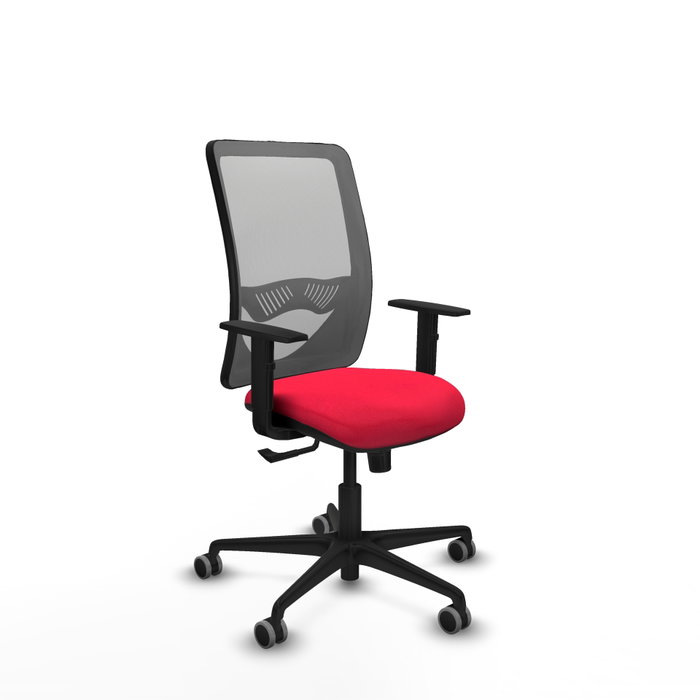 PIQUERAS Y CRESPO Silla de oficina Zulema con mecanismo Sincro, Rojo y Gris PIQUERAS Y CRESPO Silla de oficina Zulema con mecanismo Sincro, Rojo y Gris