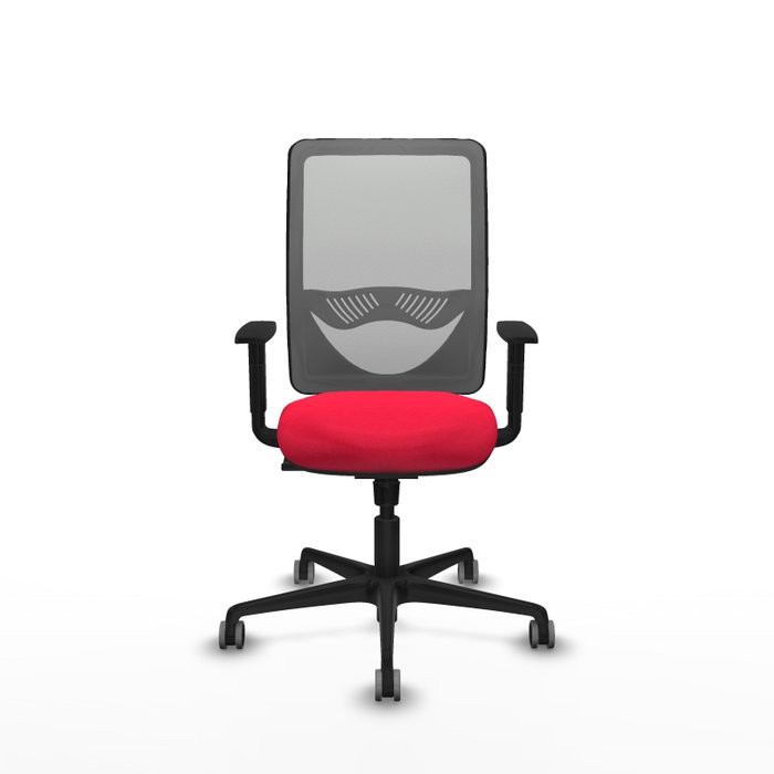 PIQUERAS Y CRESPO Silla de oficina Zulema con mecanismo Sincro, Rojo y Gris PIQUERAS Y CRESPO Silla de oficina Zulema con mecanismo Sincro, Rojo y Gris