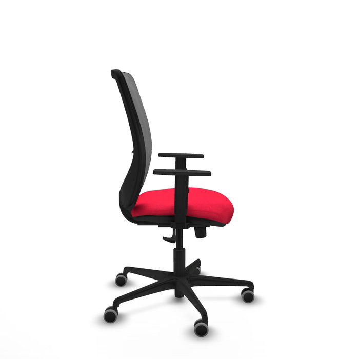 PIQUERAS Y CRESPO Silla de oficina Zulema con mecanismo Sincro, Rojo y Gris PIQUERAS Y CRESPO Silla de oficina Zulema con mecanismo Sincro, Rojo y Gris