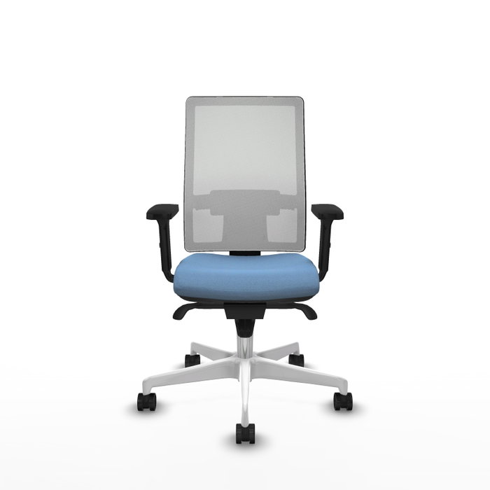 PIQUERAS Y CRESPO Silla de oficina Horna con mecanismo Sincro Azul cielo y Blanco PIQUERAS Y CRESPO Silla de oficina Horna con mecanismo Sincro Azul cielo y Blanco