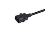 Equip Cable de Alimentación IEC C14 Macho a CEE7/3 Shuko Hembra 0.25m - Negro, 250V/10A, 1.5mm² H05VV-F3G, VDE, 112106