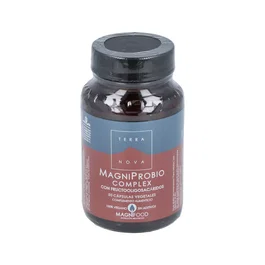 TERRANOVA Magniprobio Con Fructooligosacaridos 50 Vcaps | Probiótico con Complejo Magnifood | Apto para Veganos