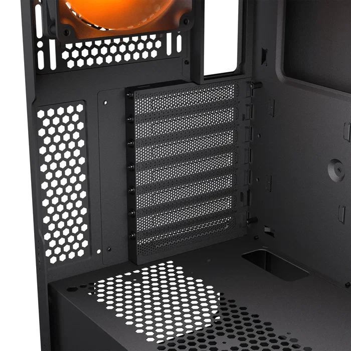 Caja pc cougar midi-tower airface flo, argb, negro cgr-5ya6b-rgb