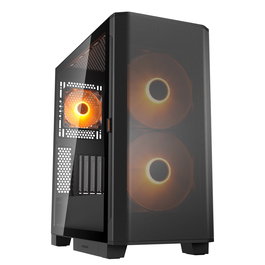 Caja pc cougar midi-tower airface flo, argb, negro cgr-5ya6b-rgb