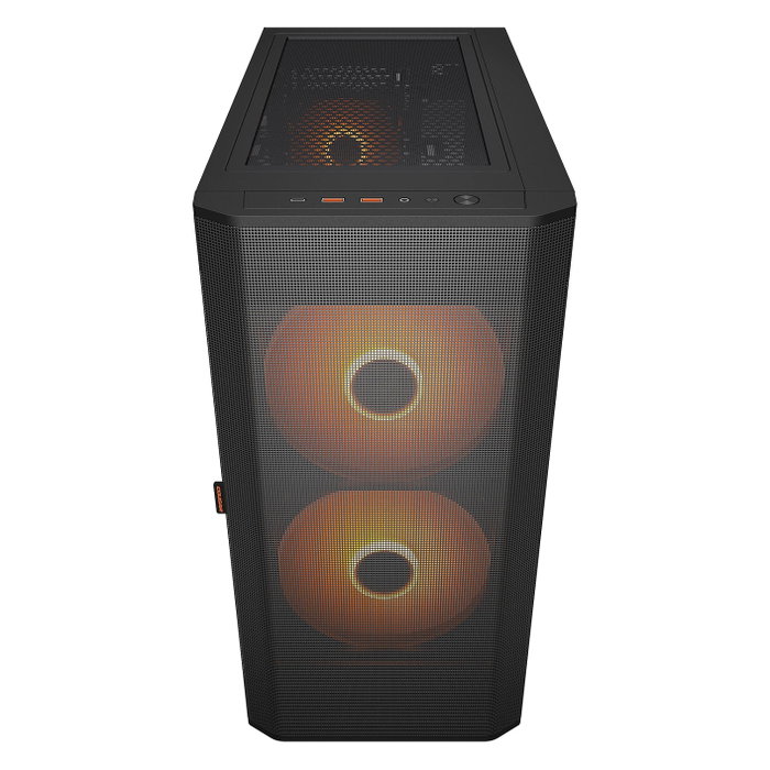 Cougar Caja PC Midi-Tower Airface Flo ARGB, Negro, Ventana de Cristal - CGR-5YA6B-RGB